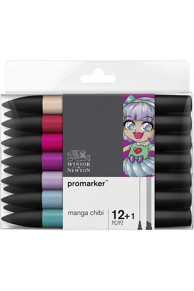 Winsor Newton Promarker 12 Manga Chibi