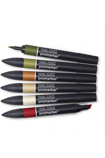 Winsor Newton Promarker 6-pack Landscape Tones / 0290117
