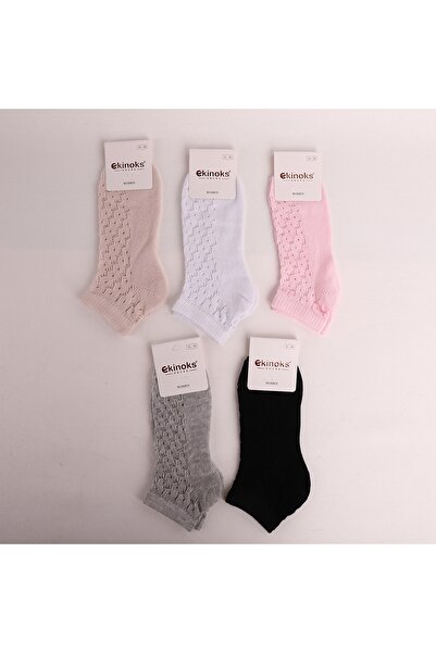Ekinoks Kadın File Çorap /nefes Alabilir /şık Zarif Doku/5 li paket/renkli fi...