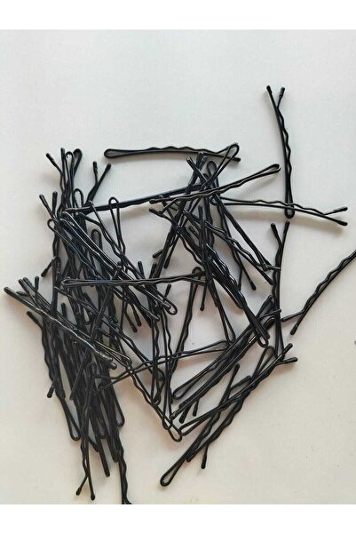 KIRMIZICOSMETİCS مشبك سلك أسود فرشاة 100 قطعة دبابيس شعر