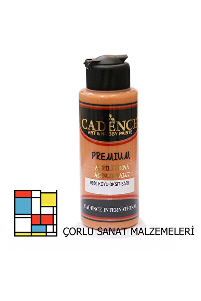 Cadence Premıum Akrilik Boya 0850 K. Oksit Sarı 120m