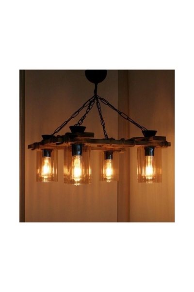 ŞANLED Flamanlı Rustik 40W Ampul Amber E27 Duy  Armut Tipi St64 Dekoratif