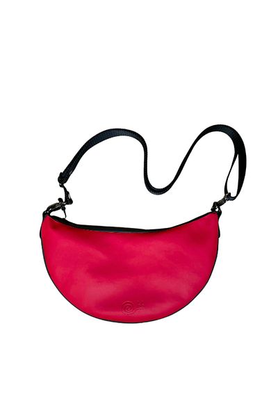 babbelt Tapir Patterned Red Shoulder Bag - Half Moon