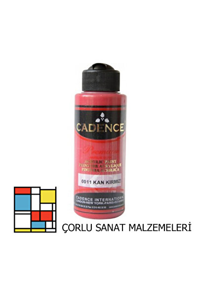 Cadence Premıum Akrilik Boya 0011 Kan Kırmızı 120ml