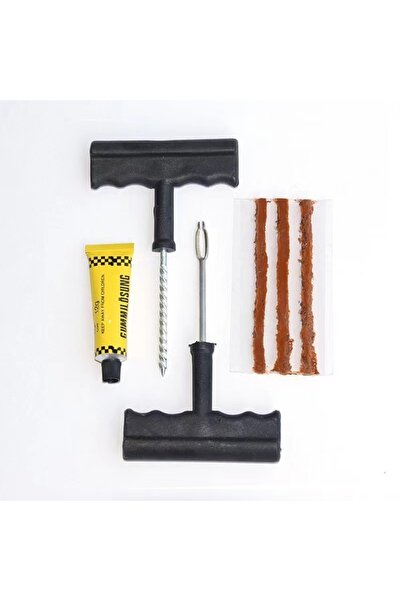 Bogadini Kit Reparatie Pana Anvelope Auto/moto – 6 Piese, Plastic Cauciuc