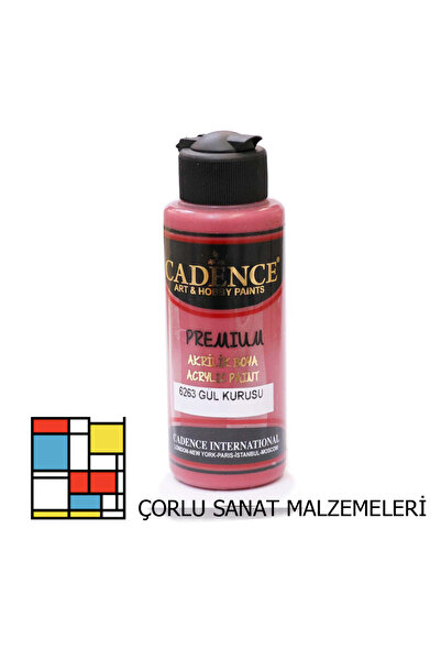 Cadence Premıum Akrilik Boya 6263 Gül Kurusu 120ml