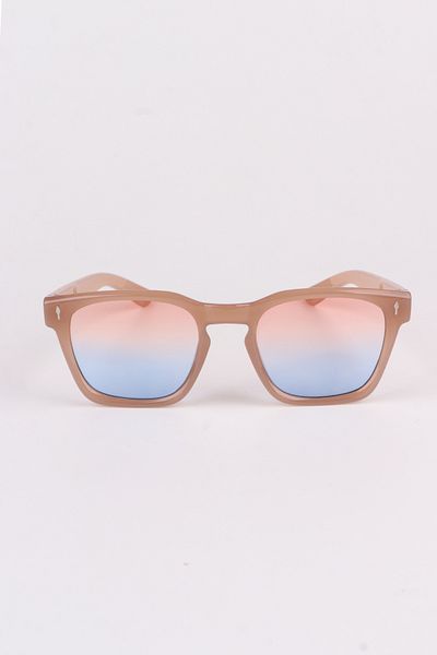 Eyesofia Swan Unisex Luxury Blue Pink Glass Nude Sunglasses