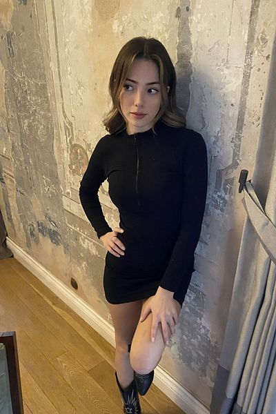 la & vetta Rochie de bază cu fermoar neagră