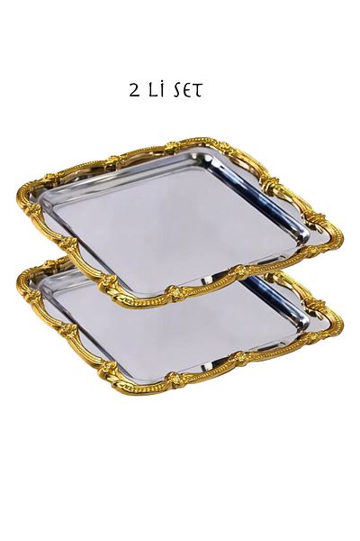 EVSTYLE Δίσκος Ivy 2 τεμαχίων - Ανοξείδωτο ατσάλι