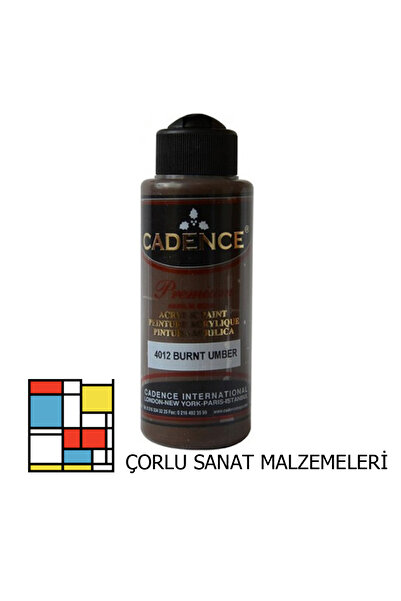 Cadence Premıum Akrilik Boya 4012 Burntumber 120m