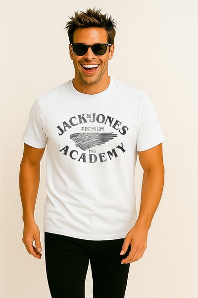 Jack & Jones Jack&jones 12276650 Jprblufreddy κοντομάνικο Tsh Λευκό