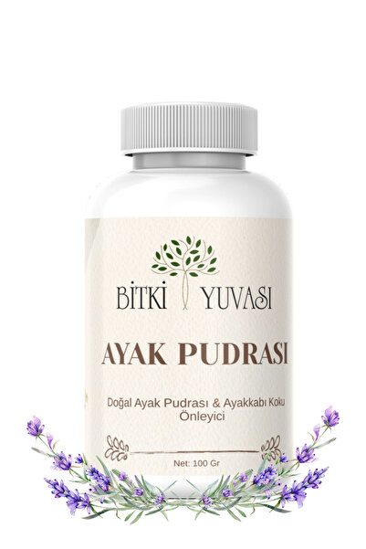 Bitki Yuvası Lavanta Özlü Koku Önleyici Doğal Ayak Pudrası Lavandula Angustifolia