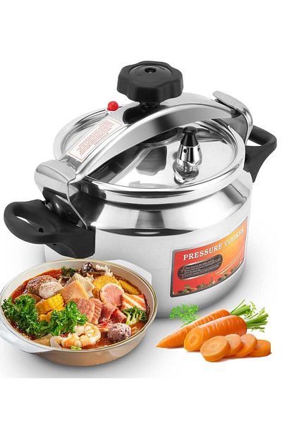 Micro Plus Microplus 5L Aluminium Pressure Cooker | Pressure Pot | Arabic Cooker | Silver | PS-625