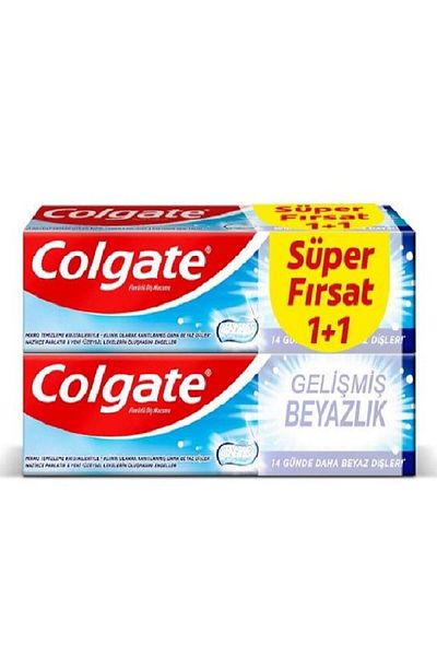 Colgate معجون أسنان تبييض متطور 50 مل × 2 قطعة