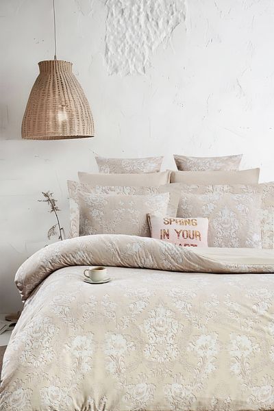İQON Σετ Παπλωματοθήκη Διπλό Royal Beige - Ελαστικό