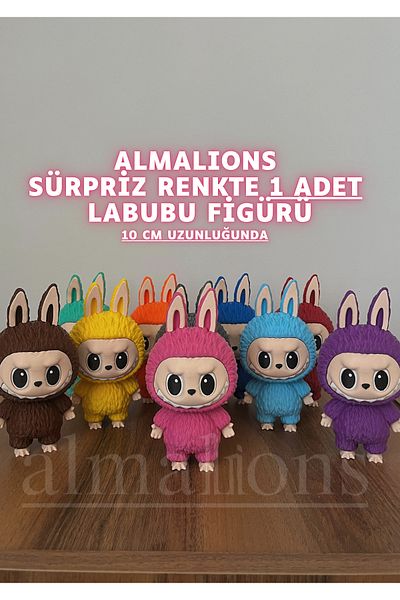 almalions Standing Labubu Figure in Surprise Color - 10 cm - Plastic Figure - 1 Piece