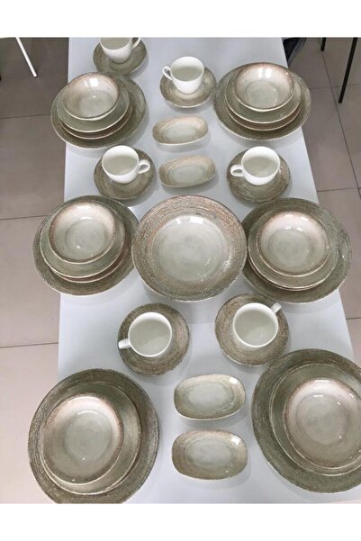 Bonna Porselen Patera Serisi 53 Parça Yemek Takımı