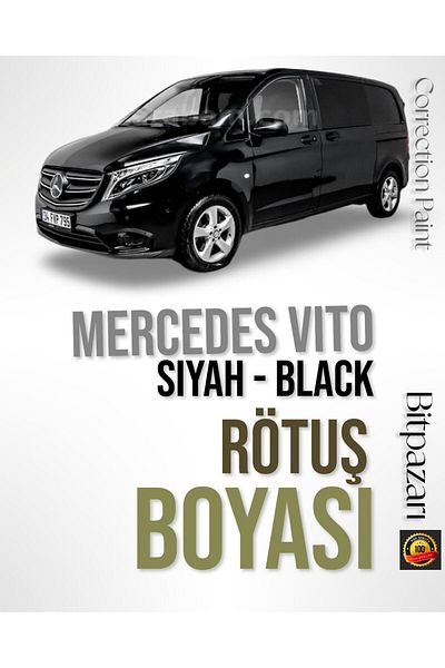 Flea Market (Code- 9197 Black) - Mercedes Vi̇to Professional Touch up Paint - Stone Mark and Scratch Remover