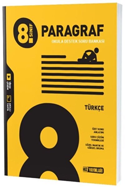 Hız Yayınları HIZ YAYINLARI LGS 8. SINIF TÜRKÇE PARAGRAF SORU BANKASI