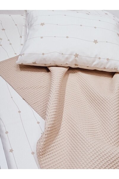 Yada Baby %100 Pamuk Poplin Waffle Bebek Pike Takımı (80 X 120 CM) (OEKO-TEX SERTİFİKALI)