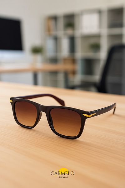 Carmelo Eyewear C01Ge004 Brown Men's Sunglasses