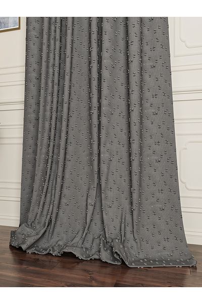 OnyxHome VERONA LINEN BEARD FON CORTINA GRI (Fără PILE)