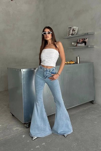 Harmony Extra Wide Leg High Waist Lycra Spanish Jeans