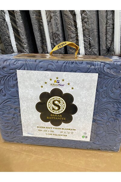 Sarar Battal Boy Battaniye Yatak Örtüsü- Kabartmalı (220x240)