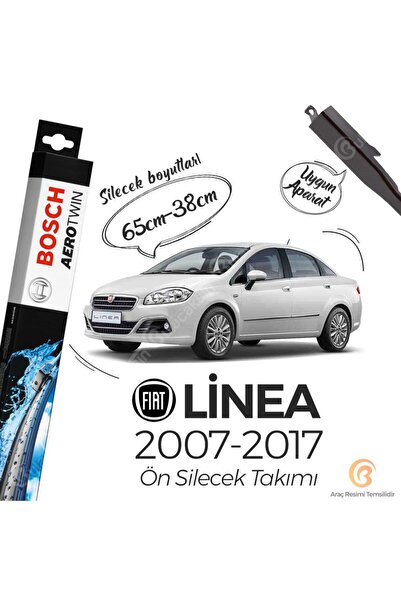 Bosch Aerotwin Muz Silecek Takımı Fiat Linea 2007-2017 ile uyumlu