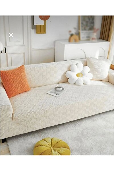 seltenet Jakarli Lastikli Yıkanabilir 3 Kişilik Koltuk Örtüsü| Kanepe Kılıfı| Çekyat Örtüsü| Koltuk Kılıfı