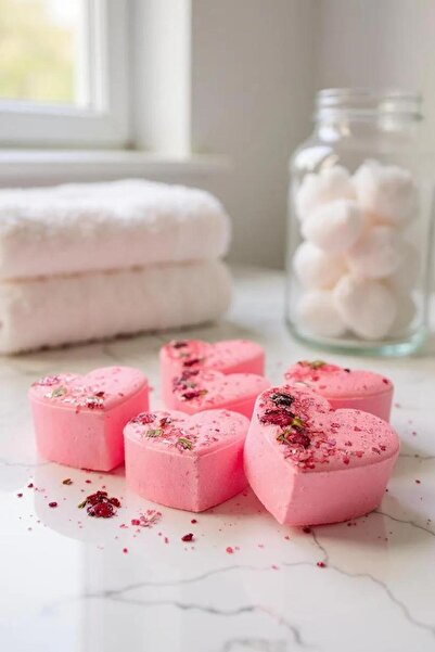star bathbomb starbomb Aşkın Gülü 3 Adet Banyo Topu / Küvet Ve Jakuzi Topu / ...