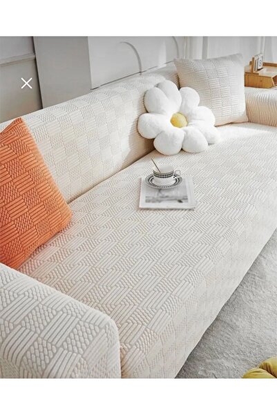 seltenet Jakarli Lastikli Yıkanabilir 3 Kişilik Koltuk Örtüsü| Kanepe Kılıfı| Çekyat Örtüsü| Koltuk Kılıfı