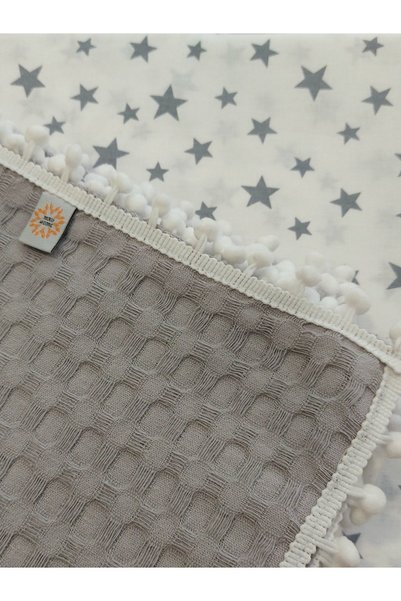 Mrvhome Baby and Child Pique Set, Gray Star