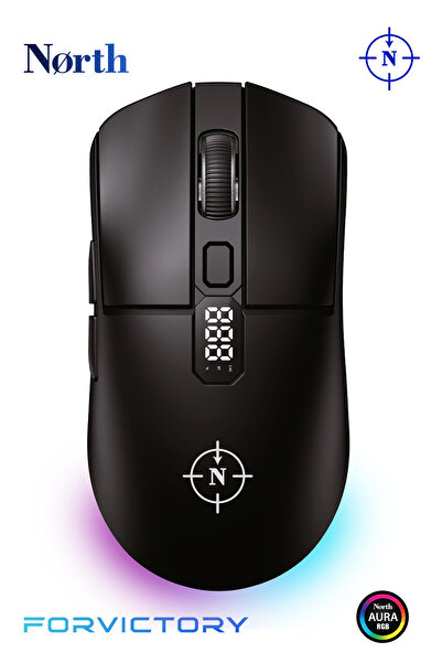 North Odin PRO WL 26.000 DPI 750 IPS 70G UltraLight RGB Kablosuz Gaming Mouse