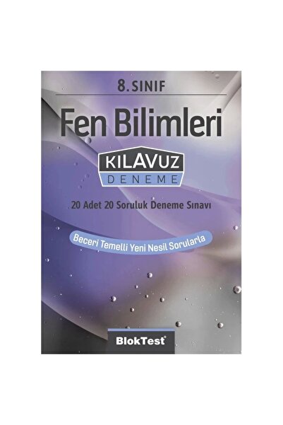 Tudem Yayınları 8.sınıf Bloktest Fen Bilimleri Kılavuz Deneme