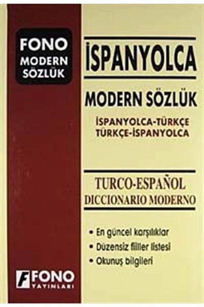 Fono Yayınları Spanish Modern Dictionary - Turkish and Spanish Effect