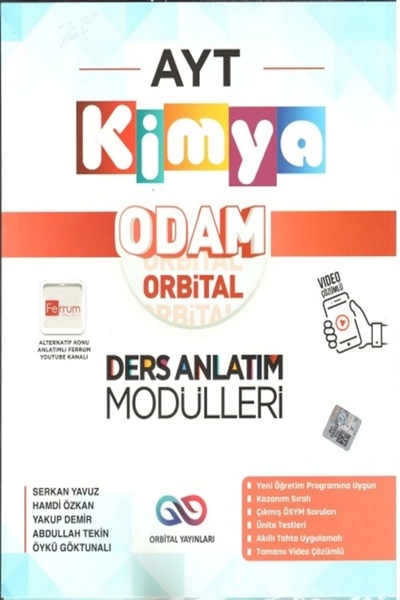 Orbital Yayınları Orbital Yks Ayt Kimya Odam Orbital Ders Anlatım Modülleri
