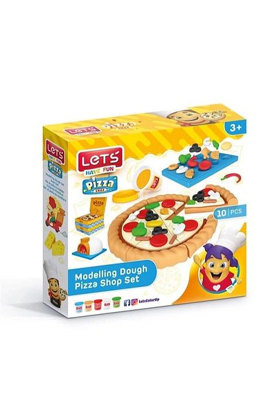 Lets Pizza Play Dough Set - 10 Pieces L9004