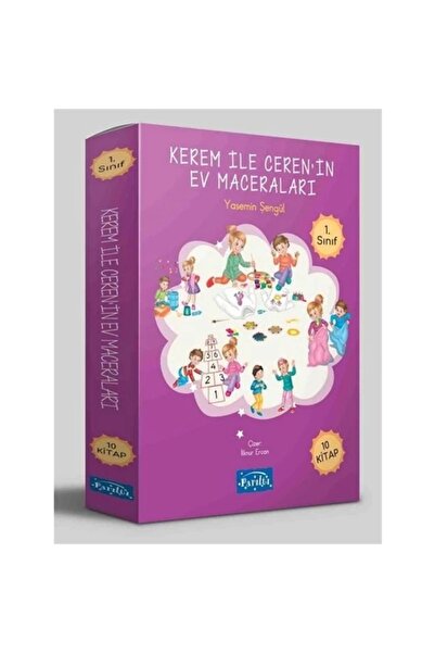 Parıltı Yayıncılık 1. Sınıf Kerem Ile Cerenin Ev Maceraları 10 Kitap Set