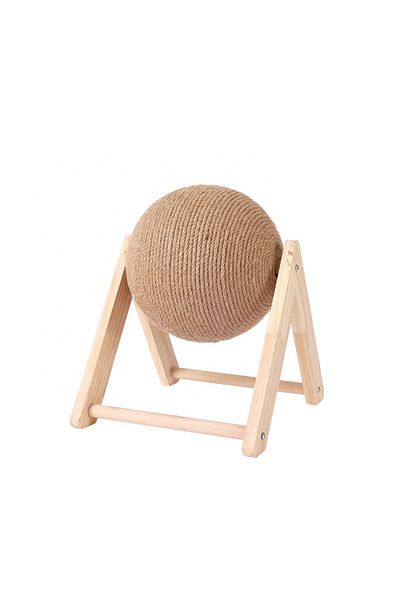 Bogadini Cat Accessory Made of Wood and Sisal, Durable, Easy to Clean and Maintain