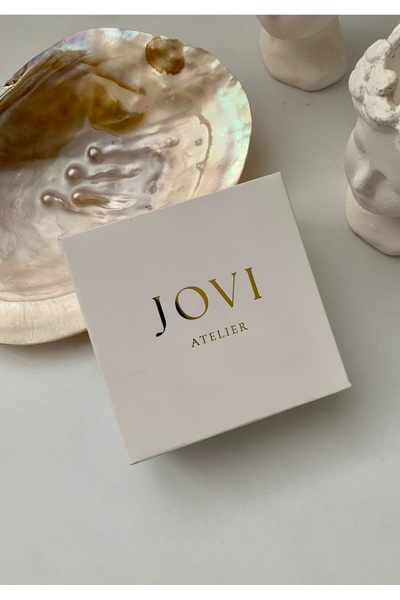 JOVİ ATELİER Sertifikalı Gerçek Doğal Inci Kadın Küpe Paslanmaz Çelik 8mm Inci