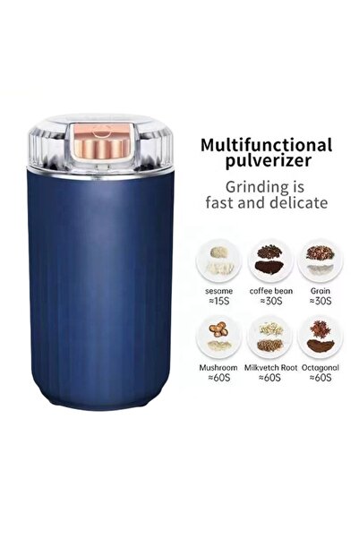 Bogadini Rasnita Electrica Portabila 200w Pentru Cafea Nuci Condimente Otel Inox Compacta