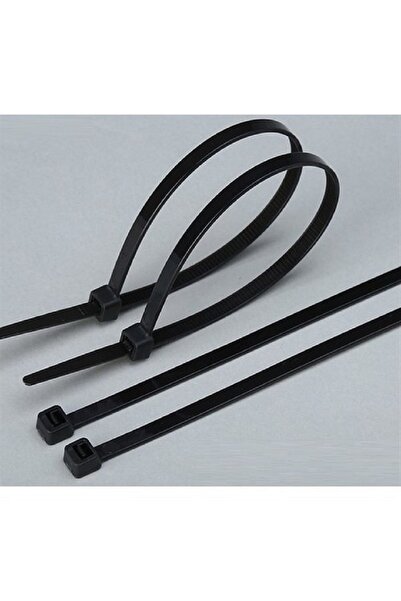 Pemsan 100 ADET  55cm X 8mm Plastik Cırt Kelepçe ( Kablo Bağı ) Siyah