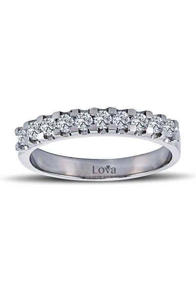 Lova 0,48 Karat Pırlanta Yarımtur Yüzük - 1050209