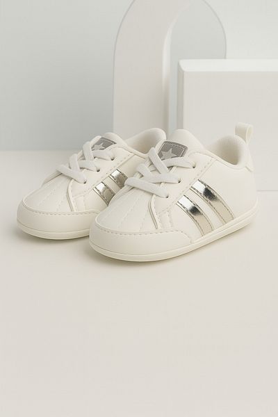 mia mia Stylish Striped Baby Girl Booties Size 18-19