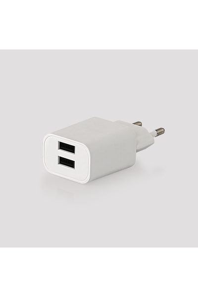 ADAPTHOR Tta-521d Utb24 2.1a Çift Usb Usb To Type C Kablolu Set Beyaz