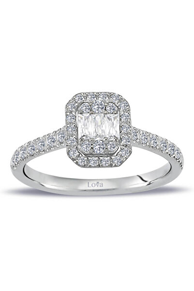 Lova 0,44 Karat Baget Pırlanta Yüzük - 1010419