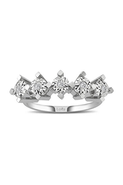 Lova 1,50 Karat Efektli Pırlanta Beştaş Yüzük - 1020294