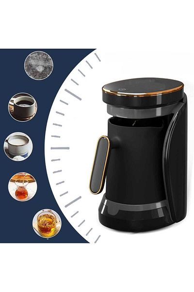 Generic Turkish Coffee Maker With Smart Touch Button – Non-stick, Multi-function Machine For Hot Drinks