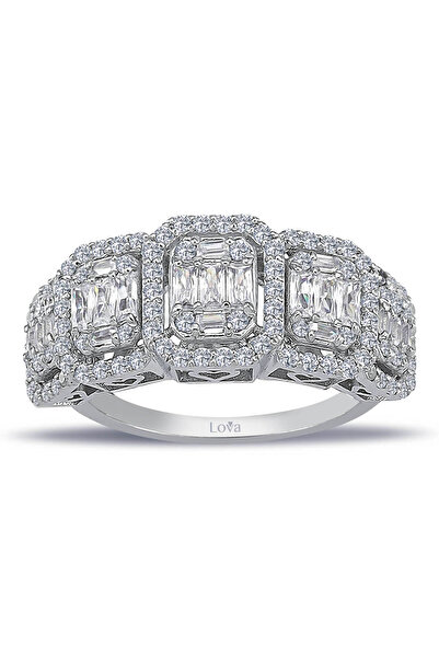 Lova 1,35 Karat Baget Pırlanta Beştaş Yüzük - 1010368